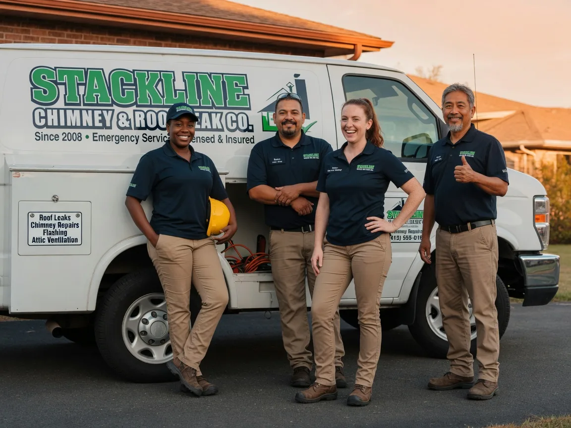 Chimney flashing repair company in Voltaire, ND